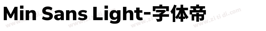 Min Sans Light字体转换